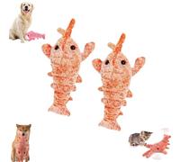 Genérico Plothuge Dog Toys, Plothuge Floppy Lobster Interactive Dog Toy, Lobster Pet Toy with Electric Simulation Swing Function for Small Medium Large Dogs and Cats (Orange*2)
