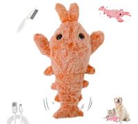Genérico Plothuge Dog Toys, Plothuge Floppy Lobster Interactive Dog Toy, Moving Pet Bauble with Electric Simulation Swing Function, for Small Medium Large Dogs and Cats (Complexion-1pcs)
