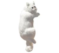 Genérico Plüsch Simulation Furry Hanging Kitten Lustiges Liegedesign Home Realistische Katzenmodell Statue Entzückende Geschenke Für Kind/Freund