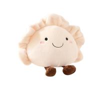 Genérico Plüschfigur - Spielzeug | Niedliches Gyoza Kissen Stofftier Kuschelpuppe | Huggable Realistic Dumpling Toy für Home Dekoration, Weiche Füllung, Geburtstag, Hellbeige, 1 Stk, XL