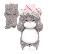 Genérico Plüschkatze | Sanftes Niedliches Kuscheltier | Spielzeug Für Kinder Und Erwachsene | Für Kinder Deko F ür Zuhause Schlafzimmer Wohnzimmer Sofa Bett Schreibtisch Auto