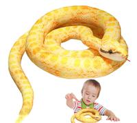 Generico Plüschlange Schlangenstofftier 110 cm Ultraweich Boa Constrictor Plüsch | Perfektes Kuscheltier Wurfkissen Kinder Spielzeug Dekorationfftier auf auf aufregende Abente Halloween Party