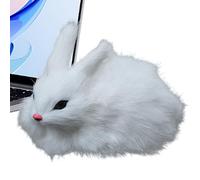 Genérico Plüschtier Hase - Realistische Plüschfigur Tischdekoration | Kuschelhasen Modell Sammelfigur Für Couch Bett Wohnzimmer Schlafzimmer