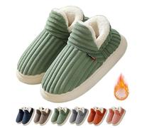 Genérico Pluffi The Cozy & Stylish Slipper, Pluffi Cozy Stylish Slipper, Pluffi Slipper Booties, Pluffi Slippers, Winter Warm Thick-Soled Plush Fuzzy House Cloud Slide (44-45,Green)