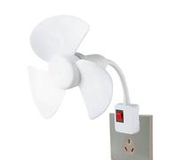 Genérico Plug In Fan - 7.87in Electric Kit | Wall Plug Fаn With Socket Adapter For Bedroom Kitchen Office, Compact PP Cooling Kit For Apartment Dorm Bathroom & Living Room, US Standard