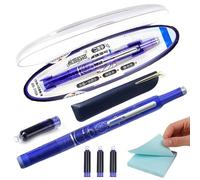 Genérico Pluma Fuente Retráctil - ABS 18cm | Bolígrafo Recargable Con Tinta | Punta Suave Sin Fugas | Herramienta De Caligrafía Elegante Para Escuela, Oficina, Diario Y Caligrafía Creativa