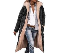 Genérico Plumas Chaqueta Mujer Ligeros Largos Abrigos Acolchada Plumífero Ultraligera Invierno Jacket con Capucha Ligera Manga Larga Chaquetas Puffer Coat amaño Grande Viento Parker Grueso (09,XL)