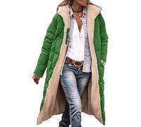 Genérico Plumas Chaqueta Mujer Ligeros Largos Abrigos Acolchada Plumífero Ultraligera Invierno Jacket con Capucha Ligera Manga Larga Chaquetas Puffer Coat amaño Grande Viento Parker Grueso (15,M)