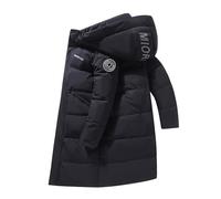 Genérico Plumas Hombre Ligero, Chaquetas Invierno para Hombre,Chaqueta Acolchada Larga hasta La Rodilla con Capucha De Invierno para Hombre Y Mujer Chaqueta De Invierno