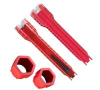 Genérico Plumbing Under Sink Wrench - Slotted Design Basin Faucet Nut Tool
