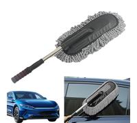 Genérico Plumero para Coche - Cepillo Quita Polvo | Plumero Coche Exterior Sin Arañazos con Mango Retráctil | Interior del Escobilla del Automóvil | Exterior del Escobilla del Automóvil Sin Arañazos