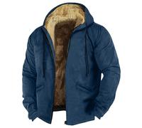 Genérico Plumifero, Ligera Caliente Acolchada Acolchados Cortos Chaqueta Termica Hombre, Snowboard Cazadora Invierno, Encerada Aviador Chaqueton Senderismo Vestir Abrigo Hombre Lana, XL