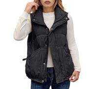 Genérico Plumifero Ultraligero Mujer Talla Grande,Chaleco De Invierno Ligero CáLido Sin Mangas Acolchado Alternativo De PlumóN Acogedor Con Forro Polar Y Aislante Para Clima FríO