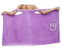 Genérico Plus Size Women's Wearable Shower Skirt Water Absorption Quick Drying Wearable Showers Towels Women Soft Friendly (Purple,One Size)