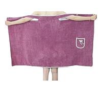 Genérico Plus Size Women's Wearable Shower Skirt, Wearable Towels for Women, Water Absorption and Quick, Adjustable Closure (Purple-Red,one_size)