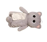 Genérico Plush Animal Pencil Case, Multifunctional Plush Animal Pouch, Cartoon Cat Pen, 13.78x7.87 Inches Soft Stationery Storage Bag for College, School, Adult, Teen Girl, Boy