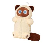 Genérico Plush Animal Pencil Case, Multifunctional Plush Animal Pouch, Cartoon Cat Pen, 13.78x7.87 Inches Soft Stationery Storage Bag for College, School, Adult, Teen Girl, Boy