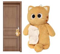 Genérico Plush Animal Pencil Case, Multifunctional Plush Animal Pouch, Cartoon Cat Pen, 13.78x7.87 Inches Soft Stationery Storage Bag for College, School, Adult, Teen Girl, Boy