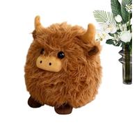 Genérico Plush Animal - Soothing Huggable Cuddly Toy, Cow Doll Stuffed with Soft Fabric Finish, Decorative Gift for Children Teens Boys Girls Collectors Sofa Bed Couch Desk Car Seat