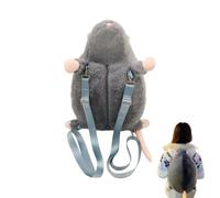 Genérico Plush Backpack - 12 * 8.3 Inches Cute Stuffed Mouse School Daypacks | Kids Backpack For Elementary Teens Boys Girls Children Students Sports Daycare Beach Travel