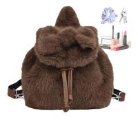 Genérico Plush Backpack - Backpacks Bookbags | Bow Purse | Travel Bags School Bags | Sch0ol Bookbag For School Travel Daycare Student Christmas Shopping Parties Children Women Kids, multicolor, Coffee
