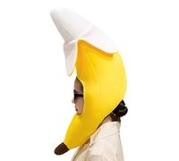 Genérico Plush Banana Hat - Funny Tropical Headgear, Soft Design, Comfortable Fit, Easy To Wear | Adjustable Novelty Costume Cap, Dress-Up Props, Holiday Photo Accessory, Teens, Men, Cosplay Fun