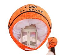 Genérico Plush Basketball Hat, Masquerade Head Cover, Halloween Party Dressing Headwear, Adult Role-Playing Performance Hats for Carnival and Themed Events, 11.81x12.99 inches