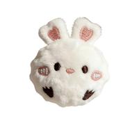 Genérico Plush Bunny Dog Ball - Plush Bunny Shape Game 5x6cm, Thermoplastic Rubber Core, Portable Puppy Plaything | Pool Water Backyard Park Lawn Training Activity Aggressive Chewers Exercise Present