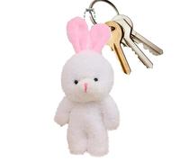 Genérico Plush Bunny Purse Charm - Llavero de animales blandos | PP Cotton Material, Adorable Spring Holiday Accessory, Party Favor and Basket Stuffer for Boys, Girls, Adolescentes, Men, Mujeres, 7,5
