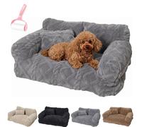 Genérico Plush Calming Pet Sofa Bed with Removable Cove,Non-Slip Washable Plush Pet Sofa Bed,Soft Warm Thickened Anti-Scratch Puppy Nest,6 Sizes for Small Medium Large Dogs and Cats