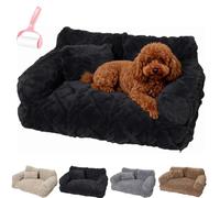 Genérico Plush Calming Pet Sofa Bed with Removable Cove,Non-Slip Washable Plush Pet Sofa Bed,Soft Warm Thickened Anti-Scratch Puppy Nest,6 Sizes for Small Medium Large Dogs and Cats