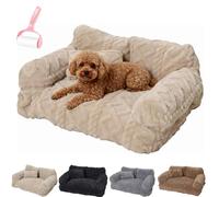 Genérico Plush Calming Pet Sofa Bed with Removable Cove,Non-Slip Washable Plush Pet Sofa Bed,Soft Warm Thickened Anti-Scratch Puppy Nest,6 Sizes for Small Medium Large Dogs and Cats