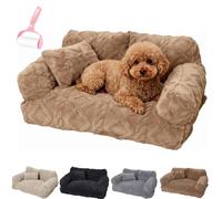 Genérico Plush Calming Pet Sofa Bed with Removable Cove,Non-Slip Washable Plush Pet Sofa Bed,Soft Warm Thickened Anti-Scratch Puppy Nest,6 Sizes for Small Medium Large Dogs and Cats