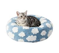 Generico Plush Cat Bed, Anti-Slip Pet Cushion, Winter Soft Warm Padding Plush Pet Sleeping Nest for Indoor Home Bedroom Living Room Winter Cats Dogs Kitten Puppy