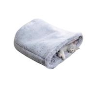 Genérico Plush Cat Bed Bag for Cats, Semi-Enclosed Cat Sleeping Bag, Cozy Cat Warming Pad Sack, Pet Cat Plush Bed for Autumn, Small Medium Large Cat Bed, Plush Cat Bed for Study Room,