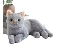Genérico Plush Cat Doll, Realistic Kitten Pillow, 12 Inches Soft Toy with Weighted Design, Fabric Cushion, Soft Accessory with Modern Style, Home Decoration for Office Dorm Car and Sofa