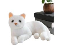 Genérico Plush Cat Toy Pillow, Realistic Kitten Stuffed Doll, 12 Inches Cute Throw Cushion Plush Accessory, Sturdy Compact Cotton Comfort Decor for Bedroom Sofa Car Nursery Gift
