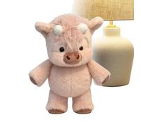 Genérico Plush Cow 45cm Soft - Stuffed Cow Animal Toy for Room Decor | Cute Plush Cushion with Hug Doll, Bedroom Living Sofa Bedside for Office Gift Boys Girls Birthday Present Room Accent
