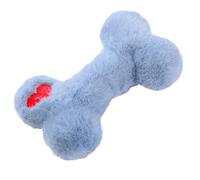 Genérico Plush Dog Toy, Puppy Bone Shape Chew, 7.09x3.94 Inches Soft Squeaky Chewing, Lightweight Pet Toys, Portable Plush Dogs Chews for Teething Relief, Interactive Playtime, Home and Travel Use