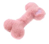 Genérico Plush Dog Toy, Puppy Bone Shape Chew, 7.09x3.94 Inches Soft Squeaky Chewing, Lightweight Pet Toys, Portable Plush Dogs Chews for Teething Relief, Interactive Playtime, Home and Travel Use
