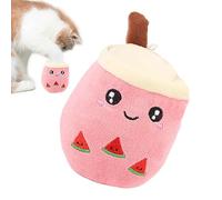 Genérico Plush Dog Toy, Soft Bubble Tea Plush, Stuffed Animal Pillow, Cartoon Hugging Cushions, Dog and Cat Pillow For Doggy and Cat Comfort and Plays, 8x11cm, About 50g