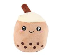 Genérico Plush Dog Toy - Soft Bubble Tea Stuffed Animal Pillow | Durable Squeaky Chew Toy with Bobo Tea Design & Interactive Crinkle Textures for Dogs, Cats, and Boredom Relief