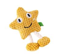 Genérico Plush Dog Toy Star Squeaky | Star Shape Plush Squeaky Dog Toy with Teeth Grinding Design, Puppy Squeaker for Puppies, Small, Medium & Large Dogs, Indoor Outdoor Play