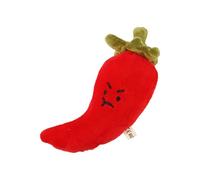 Genérico Plush Dog Toy, Vegetable Shaped Chew Toy, Squeaky Interactive Design Plaything, 3.94x3.54in Portable Soft Bite Resistant, Pet Stuffed Chewing for Dog and Cat