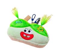 Genérico Plush Doll Pencil Pouch, Cute Cartoon Pencil Case, Long Hair Doll