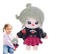 Genérico Plush Doll, Soft Cotton, Stuffed Figure, Toy Figurine, Pretend cm Cuddly Doll Cute Cotton Grils Plushie, Pretend Play Figure with Accessory, Toy Figurine For, Thanksgiving, Birthday