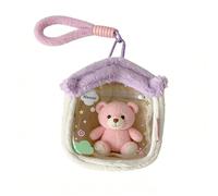 Genérico Plush Doll Storage Pouch, Clear Display Bag, Transparent Carrying Case For Anime Toys Figures Travel Or Home Use Organizer, Portable Collectible Storage Fans and Hobbyists
