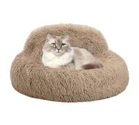Generico Plush Donut Dog Bed | Plush, 60 cm 1150 g, 80 cm 1550 g | Warm Round Calming Pet Couch With Non-Slip Base | Machine Washable Super Soft Bed For Dogs Cats
