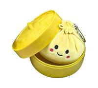 Genérico Plush Dumpling Fidget Toy - Sensory Stress Relief, Soft with Steamer Display Feature, Tactile, Calming Accessory, Fun Desk Companion Item for Improving Focus During Daily Tasks