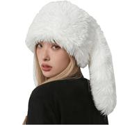 Genérico Plush Fuzzy Hat - Cute Bunny Style Headgear | Windproof 11.42in Size, 160g Lightweight, Soft Plush Material, Stylish Hat for Women Girls Teens Adults Commuting School
